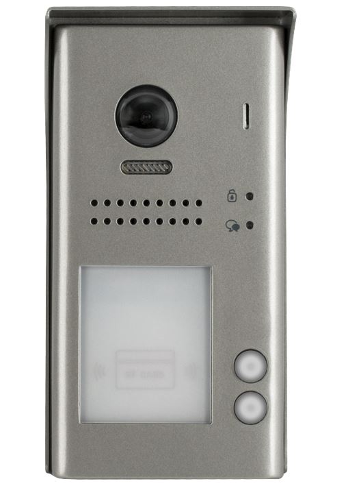 2 lakásos, videó, RFID olvasó, 2EASY DT607-ID-S2